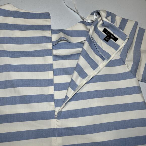Ivy + Blu Striped 3/4 Sleeve Mini Dress Size 6 Front Pockets - Picture 3 of 6